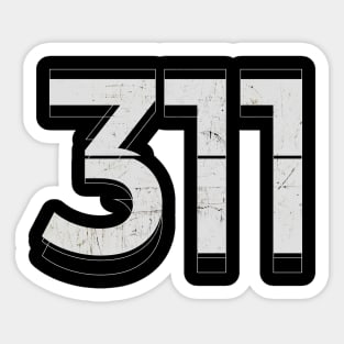 311 Kinetic Typography Sticker